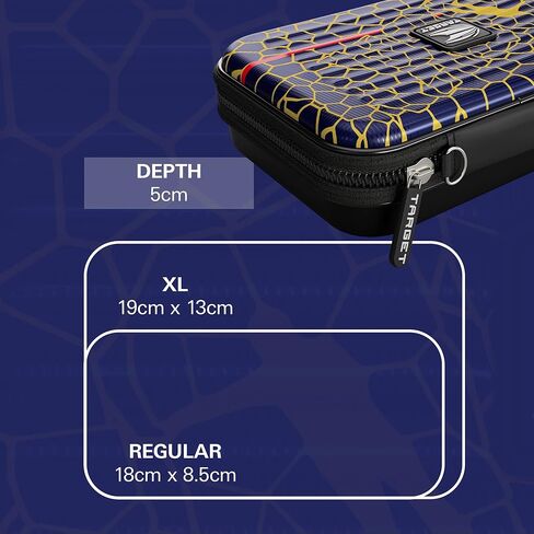 الهدف من السهام الهدف جوش روك تاكوما محفظة ، عادية/XL - Josh Rock Darts Case ، Holder Darts ، XL Dart Wallet ، حالات التخزين المطبوعة ، "Rocky" Dart Case in Kuwait