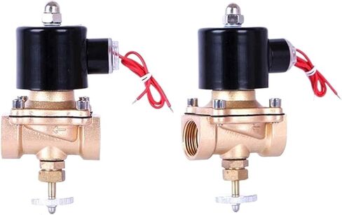 1 قطعة 1/2" 3/4" 1" 1-1/4" 1-1/2" 2 بوصة صمام الملف اللولبي النحاسي مغلق عادة مع مفتاح يدوي (1، BSP_24VAC) in Kuwait