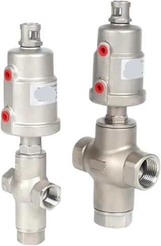 1/2 "3/4" 1 "صمام مقعد زاوية هوائي ثلاثي الاتجاهات لولبة داخلية من الفولاذ المقاوم للصدأ صمام بخار بدرجة حرارة عالية(1) in Kuwait