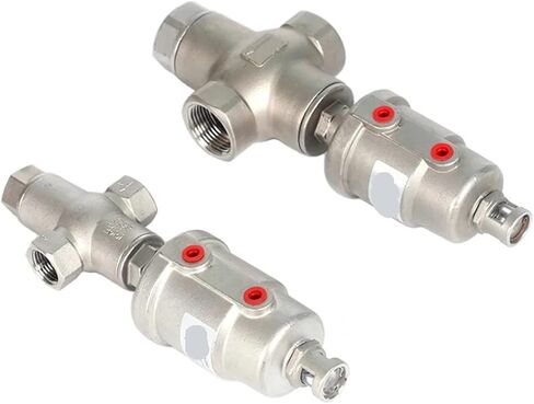 1/2 "3/4" 1 "صمام مقعد زاوية هوائي ثلاثي الاتجاهات لولبة داخلية من الفولاذ المقاوم للصدأ صمام بخار بدرجة حرارة عالية(1) in Kuwait