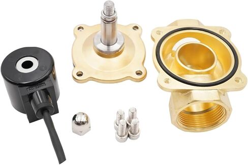 صمام الملف اللولبي للنافورة تحت الماء مغلق عادةً، صمام مياه النافورة، G3/8 بوصة إلى G2، AC220V DC24V، مقاوم للماء، NBR(1,AC 24V_NBR) in Kuwait