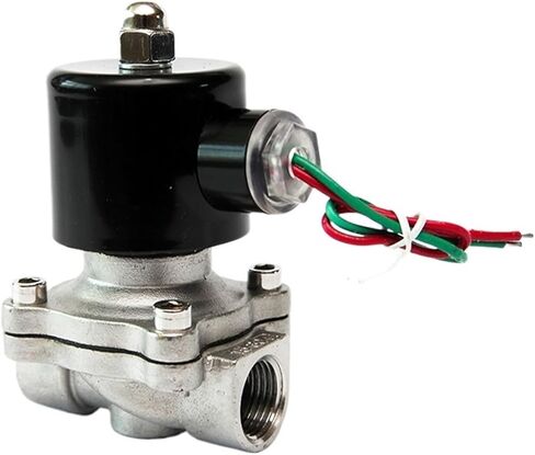 1/2 "3/8" 3/4 "1" صمام الملف اللولبي من الفولاذ المقاوم للصدأ مغلق عادة 220VAC 12VDC 24VDC 110VAC 24VAC صمام الملف اللولبي (1، BSP_220VAC) in Kuwait