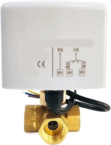 1/2 "3/4" 1 "1-1/4" 1-1/2" صمام كروي نحاسي ثلاثة أسلاك تحكم ثنائي ثلاثي الاتجاه AC220V DC24V DC12V (12,12VDC) in Saudi Arabia
