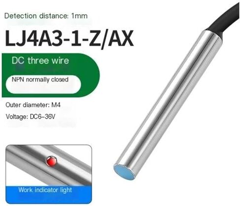 1pc Inductive Metal Induction LJ4A3-1-Z/BX Proximity Switch M4 Sensor NPN Normally Open PNP Normally Closed(NPN NC) in Saudi Arabia