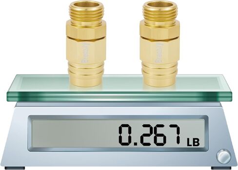 Metal 5/8" Garden Hose Connector Repair Fittings, Premium Aluminum-Alloy Male&Female End-Hose Mender, 5/8inch Water Hose End Coupler Replacement, 2 sets Garden Telescopic Hose end Adapter in Saudi Arabia