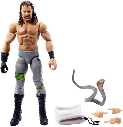 WWE Elite Legends Collection 6-inch Articulated Action Figure Series (Jake The Snake Roberts - Series 13 Chase) in Saudi Arabia