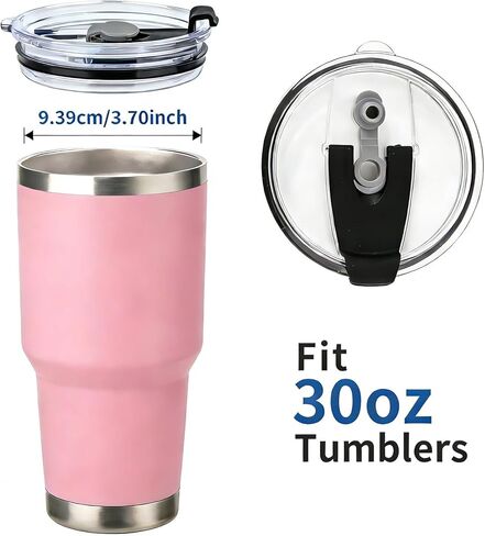 30/40 oz Tumbler Replacement Lids,yeti Cup lids,2pack Spill Proof Straw Lids for YETI,Ozark Trail and More, for Travel Tumblers,Stainless Steel Tumblers,40 oz Tumbler lid in Saudi Arabia