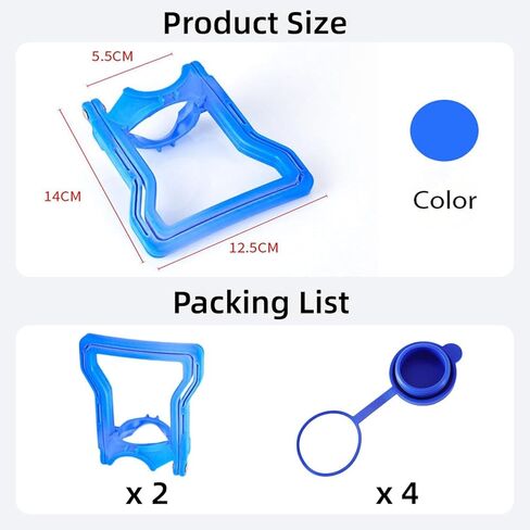 5 Gallon Water Bottle Carrier 2Pcs Set with 4 Jug Cap Jug Carrier, Heavy-Duty Ergonomic Handle with Dual-Mode Lift, Non-Slip Design for Easy and Secure Carrying, Fits Standard 5-Gallon Water Jugs in Saudi Arabia