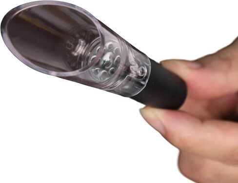 Wine Aerator Pourer | Premium Aerating Spout and Decanter Set - Improve Taste and Smell Immediately,Perfect Wine Gift(2PCS)- Black in Kuwait