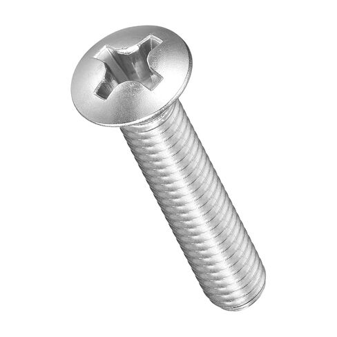 مسامير براغي برأس غاطسة متقاطعة من METALLIXITY Phillips (M6-1x35) 20 قطعة، 304 براغي لآلة النجارة ذات رأس مسطح من الفولاذ المقاوم للصدأ - لمشاريع تجميع الأثاث DIY، فضي in Kuwait