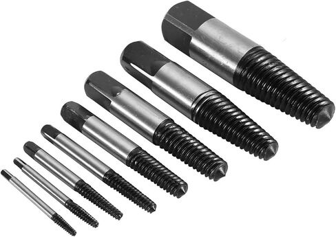 Premium 8Pcs Water Pipe Screw Screw/Fastener Extractor Sturdy Removal Tool for Rusty Bolts Ideal for Household Use in Saudi Arabia