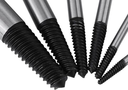 6pcs Highquality Damaged Screw Extractor Set for Household Maintenance, Strong Torque Stud Remover Kit for Wood and Machine Screws in Saudi Arabia