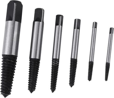 6pcs Highquality Damaged Screw Extractor Set for Household Maintenance, Strong Torque Stud Remover Kit for Wood and Machine Screws in Saudi Arabia