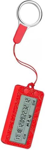 Red Fortune Lottery Machine Electronic Number Selector Portable Random Number Generator Bingo Sets Small Portable Number Selector Electric Number Picking Machine for Family Friends in Kuwait