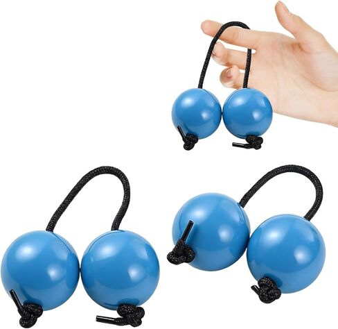 2Pcs Asalato Shakers, Asalato Fingertip Drum Balls Kashaka Rhythmic Ball African Musical Instrument Aslatua Shakers Rhythmic Ball for eginners to Play and Perform at Parties (Black) in Saudi Arabia
