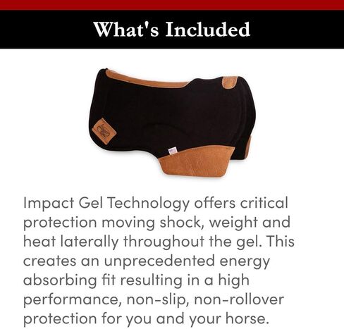 Impact Gel 28" Barrel Contour Saddle Pad in Kuwait