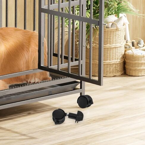 COLLBATH Stem Caster Wheels Replacement for Pet Cage 4.13X1.96X3.54In Smooth Quiet Rotatable Casters Compatible with Carpet Hardwood Floors and Vinyl 6 Pcs in Kuwait