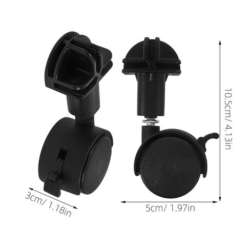 COLLBATH Stem Caster Wheels Replacement for Pet Cage 4.13X1.96X3.54In Smooth Quiet Rotatable Casters Compatible with Carpet Hardwood Floors and Vinyl 6 Pcs in Kuwait