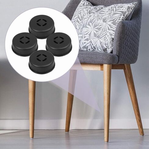 Gatuida Office Chair Caster Wheels 4pcs Low Profile Casters Silent High Weight Capacity for Office Furniture in Saudi Arabia