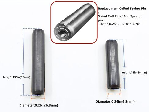استبدال 715-3014 915-3014 دبوس زنبركي ملفوف/ دبابيس لف حلزونية/ دبابيس زنبركية ملفوفة 715-0114A 715-0114 915-0114 706-15946 IH-19534-R1 يناسب دبابيس لف شبل كاديت (12 حزمة) in Kuwait