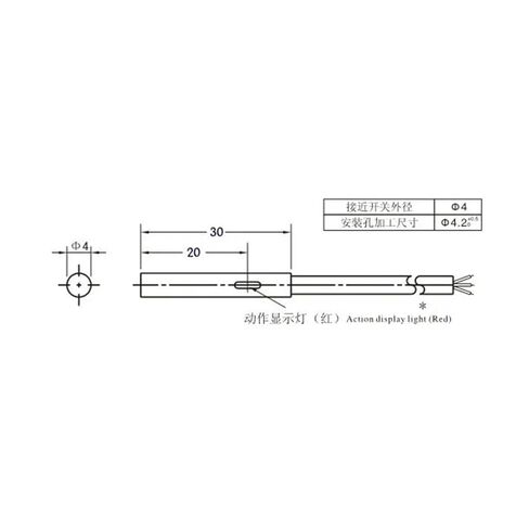 Inductive Proximity Sensor, LJ4A3-1-Z/BX DC6-36V 3Wire NO NPN DC 200mA Switch, 1pc(LJ4A3-1-Z BY) in Saudi Arabia