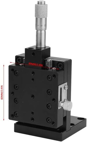 SEMZL60-ACR منصة تشذيب الطاولة اليدوية ذات المرحلة الخطية، الأسطوانة المتقاطعة، 60 * 60 مم، مصنوعة من سبائك الألومنيوم لشاشة اللمس السعوية، الأدوات البصرية، 100% in Saudi Arabia