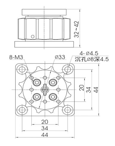 PT-OD10 Height-Adjustable Z-axis Translation Platform, Stroke 10mm in Kuwait