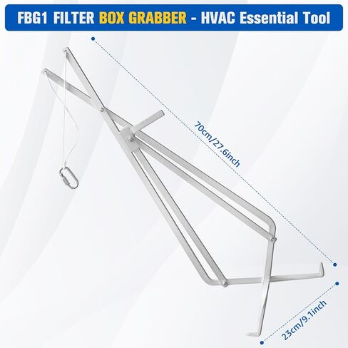 أداة رفع صندوق مرشح FBG-1، أداة رفع قابلة للطي من سبائك الألومنيوم لصناديق فلتر الهواء والتكييف، أداة حمل لشخص واحد، توفير الوقت والعمل، تصميم محمول موفر للمساحة in Kuwait
