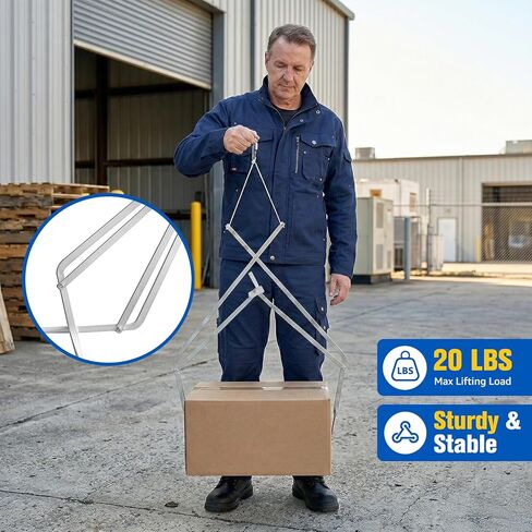 أداة رفع صندوق مرشح FBG-1، أداة رفع قابلة للطي من سبائك الألومنيوم لصناديق فلتر الهواء والتكييف، أداة حمل لشخص واحد، توفير الوقت والعمل، تصميم محمول موفر للمساحة in Kuwait