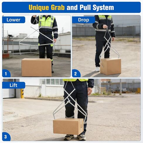 أداة رفع صندوق مرشح FBG-1، أداة رفع قابلة للطي من سبائك الألومنيوم لصناديق فلتر الهواء والتكييف، أداة حمل لشخص واحد، توفير الوقت والعمل، تصميم محمول موفر للمساحة in Kuwait