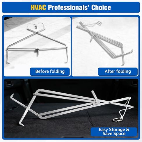 أداة رفع صندوق مرشح FBG-1، أداة رفع قابلة للطي من سبائك الألومنيوم لصناديق فلتر الهواء والتكييف، أداة حمل لشخص واحد، توفير الوقت والعمل، تصميم محمول موفر للمساحة in Kuwait