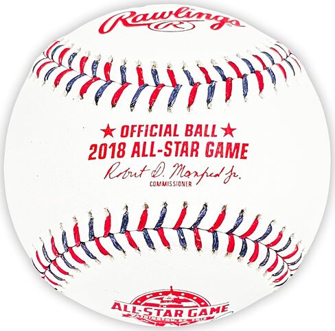 سلفادور بيريز موقعة رسميًا 2018 All Star Game Logo لعبة البيسبول Royals Beckett BAS Witness Stock #216043 in Saudi Arabia