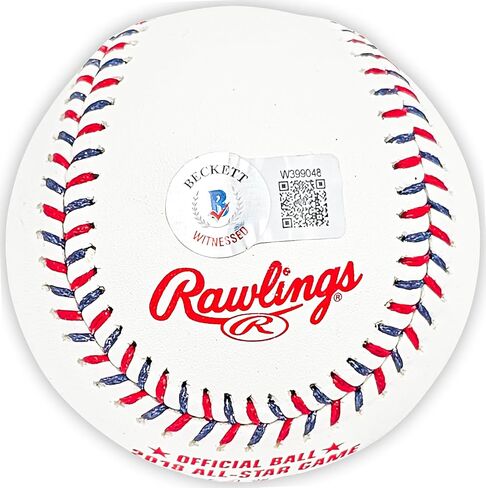 سلفادور بيريز موقعة رسميًا 2018 All Star Game Logo لعبة البيسبول Royals Beckett BAS Witness Stock #216043 in Saudi Arabia