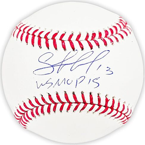 Salvador Perez Autographed Official M.L.B Baseball Royals "WS MVP 15" Beckett BAS Witness Stock #216047 in Saudi Arabia