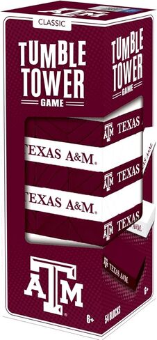 MasterPieces Game Day - NCAA Texas A&M Aggies - Officially Licensed Tumble Tower, Real Wood Blocks in Saudi Arabia