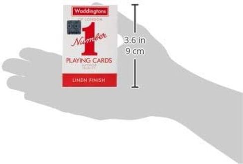 Waddingtons Number 1 Playing Card Game, Play with one of red or Blue Deck of Cards, Great Travel Companion, Gifts and Toys for Boys, Girls and Adults. in Saudi Arabia