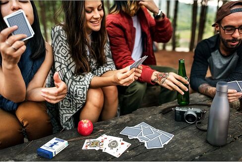 Waddingtons Number 1 Playing Card Game, Play with one of red or Blue Deck of Cards, Great Travel Companion, Gifts and Toys for Boys, Girls and Adults. in Saudi Arabia