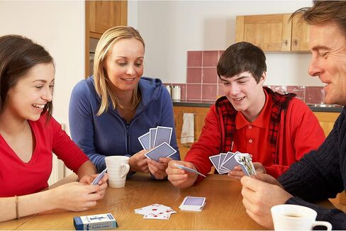 Waddingtons Number 1 Playing Card Game, Play with one of red or Blue Deck of Cards, Great Travel Companion, Gifts and Toys for Boys, Girls and Adults. in Saudi Arabia