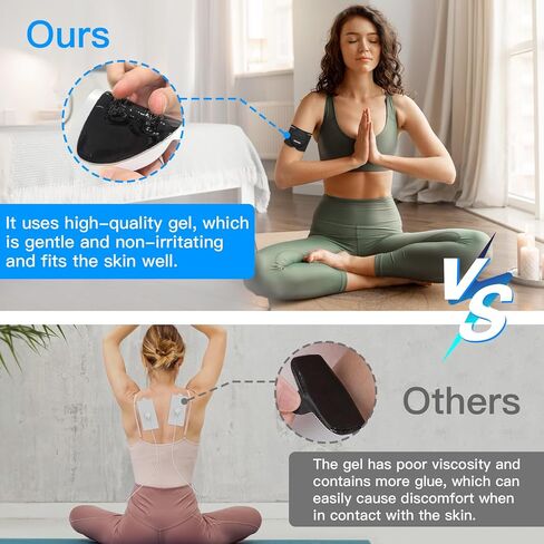 وسادات الأقطاب الكهربائية لوحدة TENS اللاسلكية من MASTOGO - حزمة مكونة من 4 قطع، متوافقة مع أجهزة TENS اللاسلكية المجهزة بموصلات كبس مقاس 3.5 مم متباعدة عند 1.37 بوصة، التصاق قوي، صديقة للبشرة. in Kuwait
