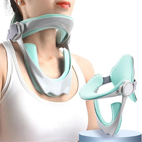 Neck Brace for Neck Pain and Support, 360° Adjustable Cervical Collar, Soft Neck Traction Device Neck Stretcher Orthotic Corrector, for Forward Head Posture Correction, Cervical Spine Pressure Relief in Saudi Arabia
