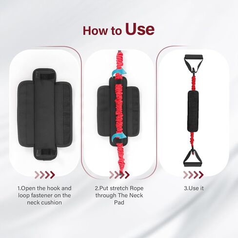 Neck Stretcher Exerciser Band- Cervical Neck Traction Device for Neck Pain Relief, Neck Stretching Cervical Traction Device with Wider and Thicker Padding - Durable and Comfortable in Saudi Arabia