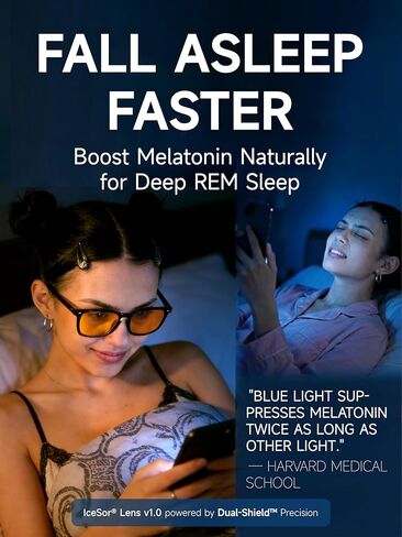 HD Blue Light Blocking Glasses 75% VLT - Dual-Shield™ Anti-Glare for Night Driving, Gaming & Office in Saudi Arabia