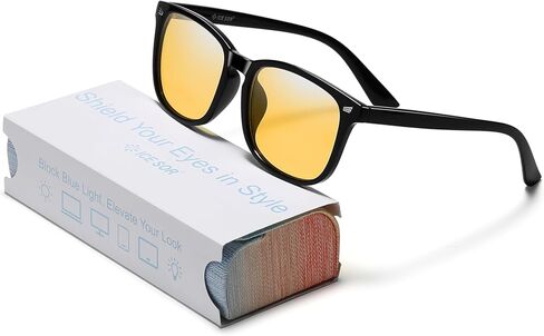 HD Blue Light Blocking Glasses 75% VLT - Dual-Shield™ Anti-Glare for Night Driving, Gaming & Office in Saudi Arabia
