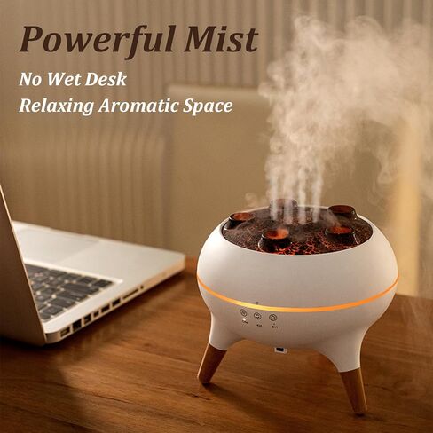 Essential Oil Diffuser for Home, Bedroom Humidifiers, Air Scent Aroma Aromatherapy Ultrasonic Humidifier Machine Timer Small Mini difusor de Aromas para casa Living Room Office Decor Gifts Jellyfish in Kuwait