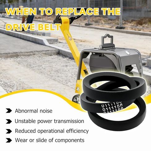 0111158 محرك حزام لوحة ضاغطة توقيت الحزام مناسب لـ Wacker Neuson الطرازات القديمة والجديدة لوحة ضاغطة WP1550 WP1540 يستبدل 5000011158 5100044733 in Kuwait