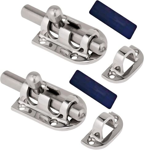 60/90/110mm Marine Boat Door Window Lock Latch ，Stainless Steel 316 Slide Barrel Bolt Clasp Sliding Hasp Locks Push Pull Toggle Buckle W/Friction pad Button ( Color : 1pc , Size : Length: 60mm 2.36inc in Saudi Arabia
