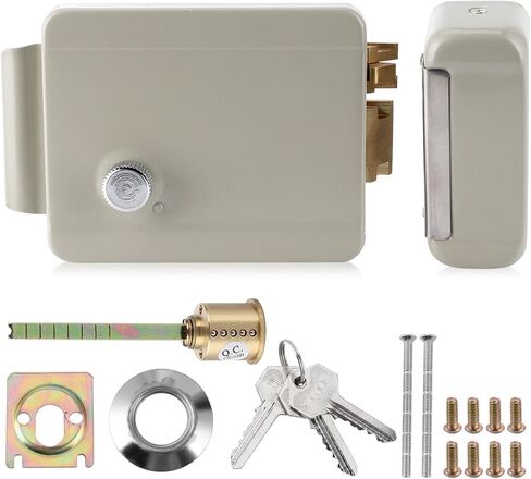 Electric Door Strike Lock Ultra high Security 12V Voltage Control for Community Access Iron,Locks and accessories in Saudi Arabia