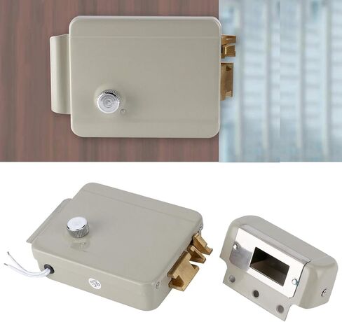 Electric Door Strike Lock Ultra high Security 12V Voltage Control for Community Access Iron,Locks and accessories in Saudi Arabia