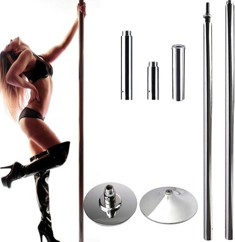 Spinning Pole Dancing Pole for Home 2,23 to 2,74 m, 45mm Professional Dance Pole for Heavy Duty Plus Size Women in Kuwait