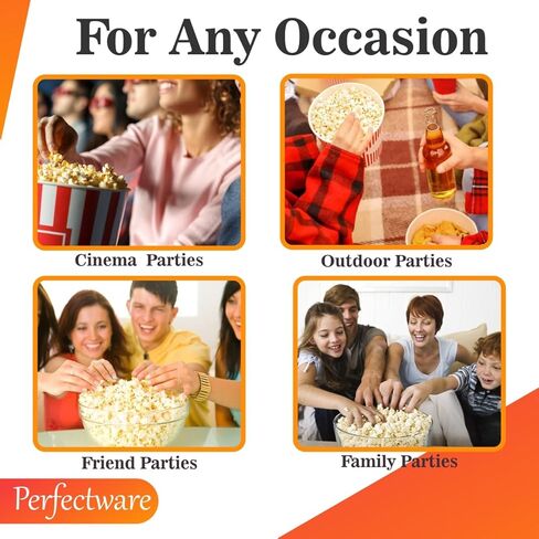 Perfectware All in One Popcorn Portion Packets with Kernels, Salt, and Coconut Oil for Popping Machine, 4 oz, 12 Count in Kuwait